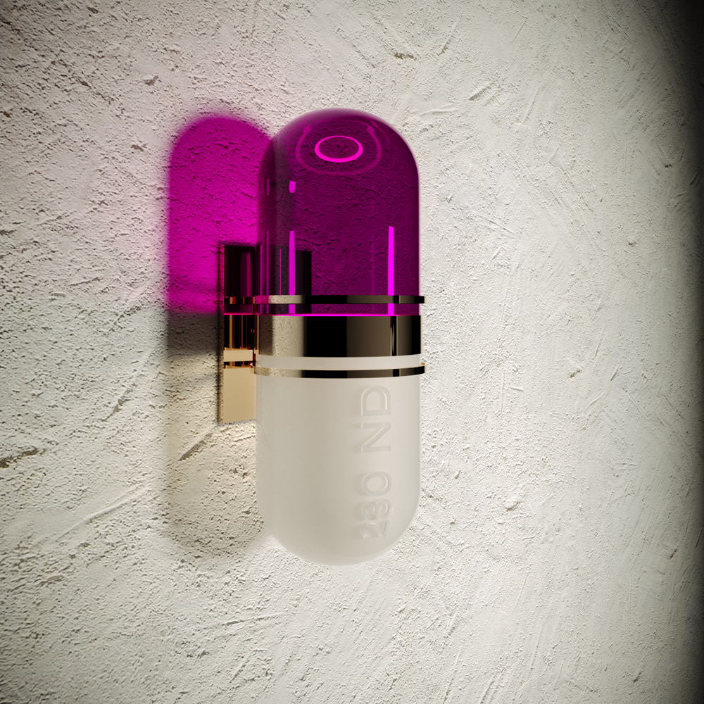 
            
                Load image into Gallery viewer, WALL LIGHT - TAKE A PILL LARGE
            
        