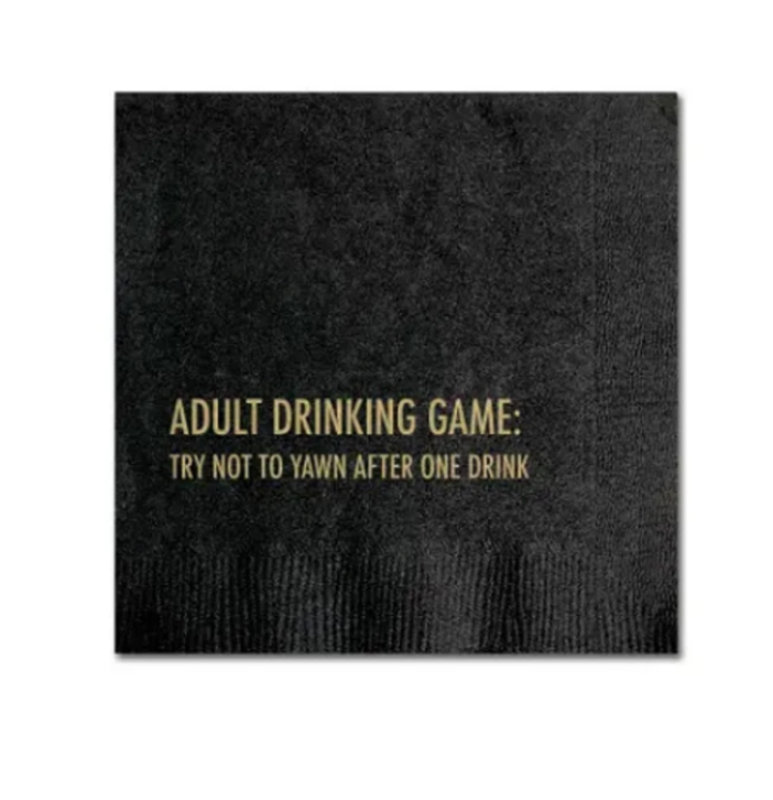 COCKTAIL NAPKIN - ADULT DRINKING GAME