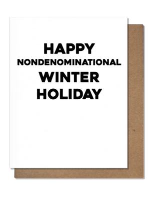 CARD - HAPPY NONDENOMINATIONAL WINTER HOLIDAY
