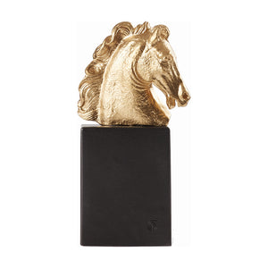 
            
                Load image into Gallery viewer, HORSE HEAD - M GOLD/BLK BASE
            
        